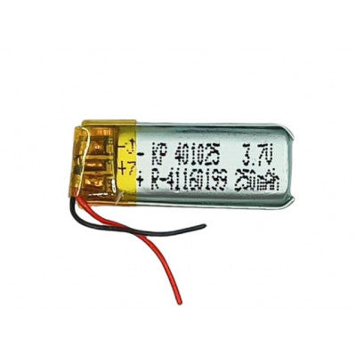 An 3.7V 250mAH (Lithium Polymer) Lipo Rechargeable Battery Model KP-401025