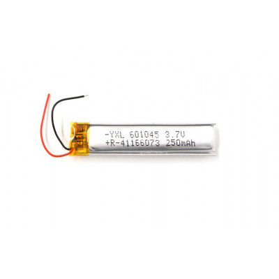 An 3.7V 250mAH (Lithium Polymer) Lipo Rechargeable Battery Model KP-601045