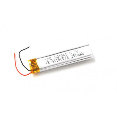 An 3.7V 250mAH (Lithium Polymer) Lipo Rechargeable Battery Model KP-601045