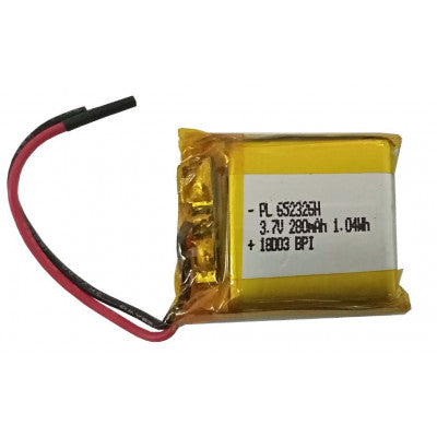 An 3.7V 280mAH (Lithium Polymer) Lipo Rechargeable Battery Model PL-552325