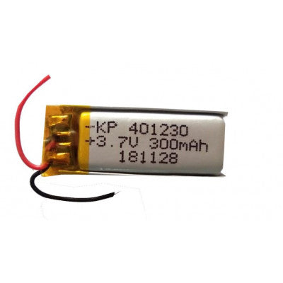 An 3.7V 300mAH (Lithium Polymer) Lipo Rechargeable Battery Model KP-401230