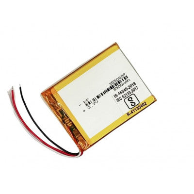 An 3.7V 3500mAH (Lithium Polymer) Lipo Rechargeable Battery Model KP-355060