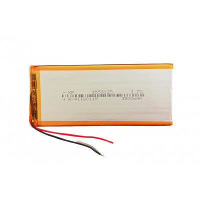 An 3.7V 3500mAH (Lithium Polymer) Lipo Rechargeable Battery Model KP-3553125