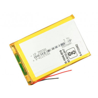 An 3.7V 3500mAH (Lithium Polymer) Lipo Rechargeable Battery Model KP-355380