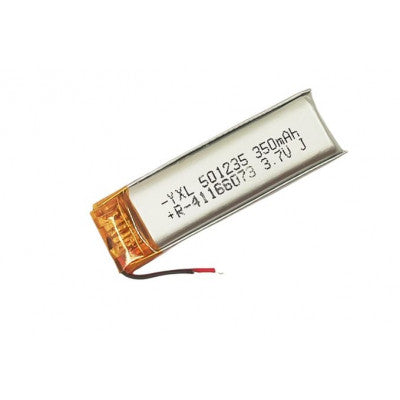 An 3.7V 350mAH (Lithium Polymer) Lipo Rechargeable Battery Model KP-501235