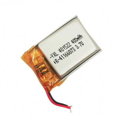 An 3.7V 400mAH (Lithium Polymer) Lipo Rechargeable Battery Model KP-401522
