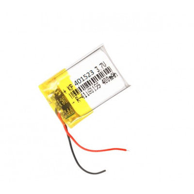 An 3.7V 400mAH (Lithium Polymer) Lipo Rechargeable Battery Model KP-401523