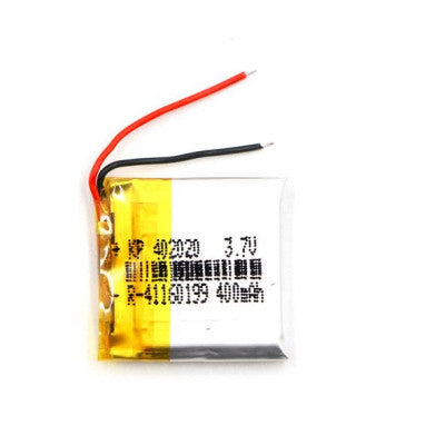 An 3.7V 400mAH (Lithium Polymer) Lipo Rechargeable Battery Model KP-402020
