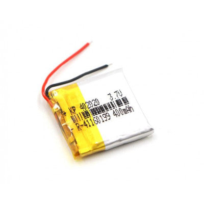 An 3.7V 400mAH (Lithium Polymer) Lipo Rechargeable Battery Model KP-402020