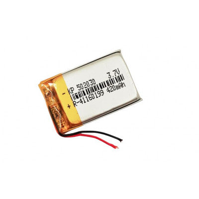 An 3.7V 420mAH (Lithium Polymer) Lipo Rechargeable Battery Model KP-502030