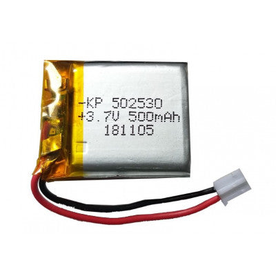 An 3.7V 500mAH (Lithium Polymer) Lipo Rechargeable Battery Model KP-502530