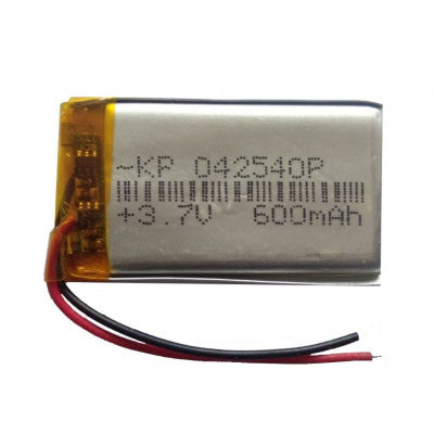 An 3.7V 600mAH (Lithium Polymer) Lipo Rechargeable Battery Model KP-042540