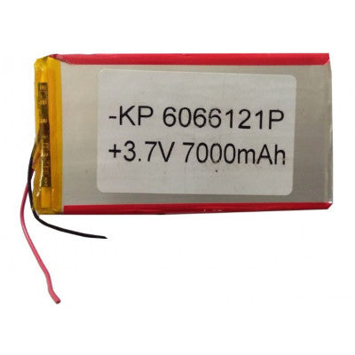 An 3.7V 7000mAH (Lithium Polymer) Lipo Rechargeable Battery Model KP-6066121