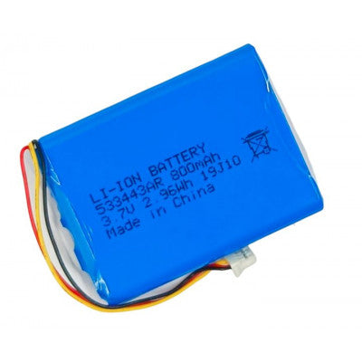 An 3.7V 800mAH (Lithium Ion) Li-Ion Rechargeable and Flexible Pouch Battery Model - 533443AR