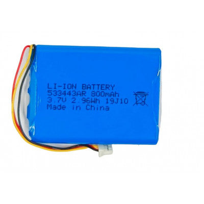 An 3.7V 800mAH (Lithium Ion) Li-Ion Rechargeable and Flexible Pouch Battery Model - 533443AR