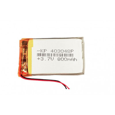 An 3.7V 800mAH (Lithium Polymer) Lipo Rechargeable Battery Model KP-403048