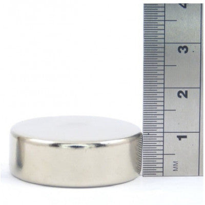 An 30mm x 10mm (30x10 mm) Neodymium Disc Strong Magnet