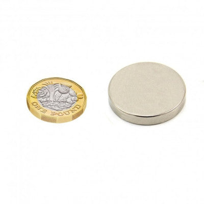 An 30mm x 5mm (30x5 mm) Neodymium Disc Strong Magnet