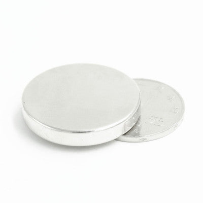 An 30mm x 6mm (30x6 mm) Neodymium Disc Strong Magnet