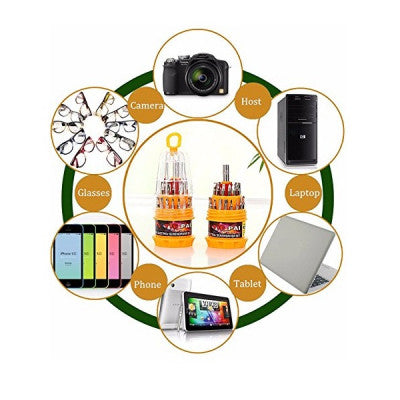 An 31 in 1 Universal Multifunction Portable Screwdriver Set