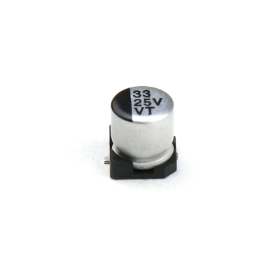 An 33uF 25V (SMD) Electrolytic Capacitor - 5 Pieces Pack