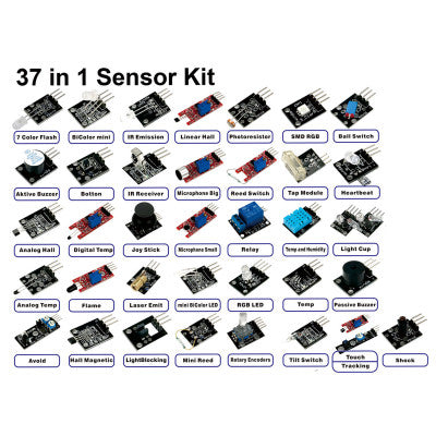 V1.8.2 Sensor Module Arduino 37 In 1 Sensor Module Kit for Arduino – TNT e-Comp