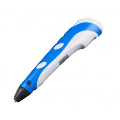 An 3D Printing Pen with Filament and Power Adapter - Blue color