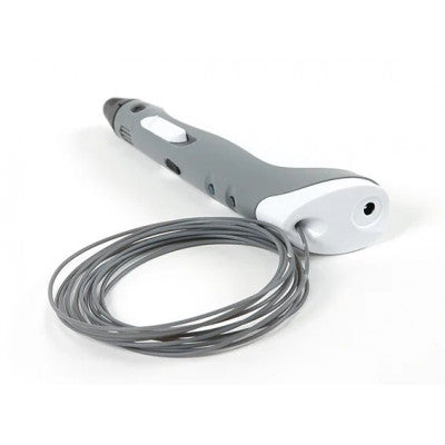 An 3D Printing Pen with Filament and Power Adapter - Grey color
