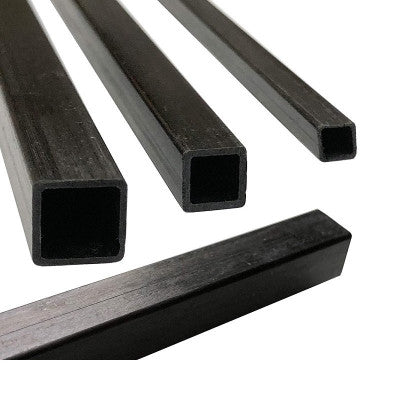 An 3K Roll- Pultruded Square Carbon Fiber Tube (Hollow) 10mm(OD) x 8mm(ID) x 1000mm(L)