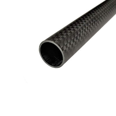 An 3K Roll-wrapped Carbon Fibre Tube (Hollow) 14mm(OD) x 12mm(ID) x 1000mm(L)
