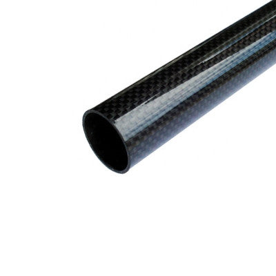 An 3K Roll-wrapped Carbon Fibre Tube (Hollow) 18mm(OD) x 16mm(ID) x 1000mm(L)
