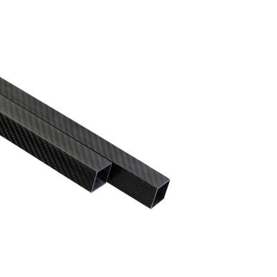 An 3K Roll-wrapped Square Carbon Fiber Tube (Hollow) 10mm(OD) x 8mm(ID) x 500mm(L)