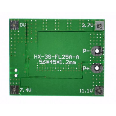 An 3S 12V 25A 18650 Lithium Battery Protection Board