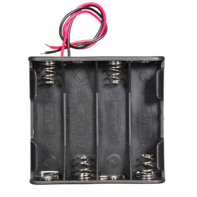 An 4xAA Battery Holder - Black - Good Quality
