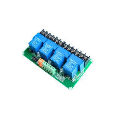 An 4 Channel 5V 30A Relay Module with High/Low-Level Triggering Optocoupler Isolation