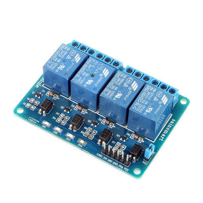 An 4 Channel 5V Relay Module with Optocoupler