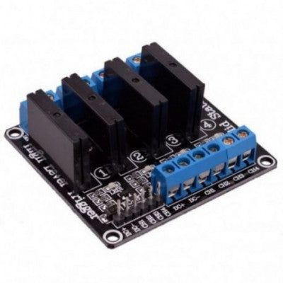 An 4 Channel 5V Relay Module Solid State High Level SSR DC Control 250V 2A with Resistive Fuse