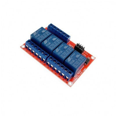 An 4 Channel Relay Module 5V High and Low Level Trigger Relay Module