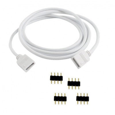An 4 Pin LED Connector Extension Cable Cord for SMD 5050 3528 RGB LED Light Strip - 50 CM