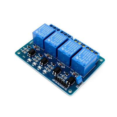An 4 Channel 12V Relay Module with Optocoupler
