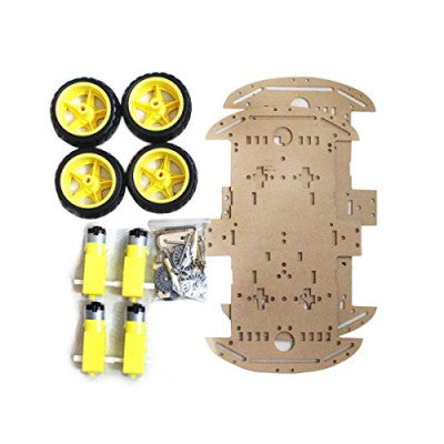 An 4 Wheel Smart Car Robot Chassis Kit