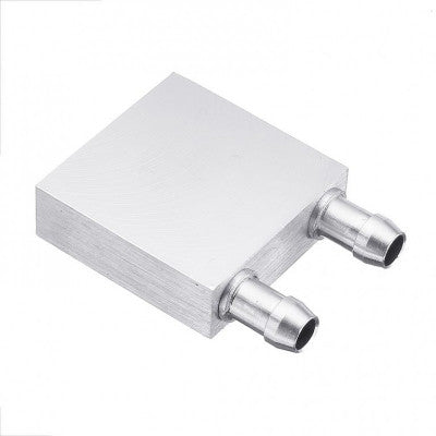 An 40x40 mm Aluminium Water Cooling Block Head