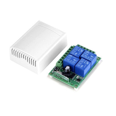 An 433MHz 12V 4 Channel Relay Module Wireless with RF Remote Control Switch without Battery