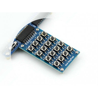 An 4x4 Matrix 16 Push Button Keypad Keyboard Module Blue
