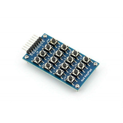 An 4x4 Matrix 16 Push Button Keypad Keyboard Module Blue
