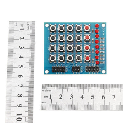 An 4×4 Push Button Switch 16 Keys 8LEDs Matrix Independent Keyboard Module for AVR ARM STM32