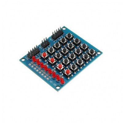An 4×4 Push Button Switch 16 Keys 8LEDs Matrix Independent Keyboard Module for AVR ARM STM32