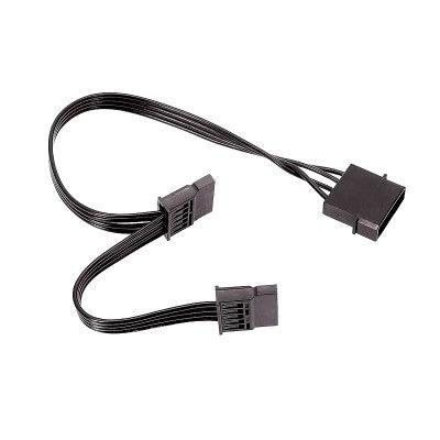 An 4PIN (Large) IDE 1 Input to 6 SATA Output Hard Disk Power Cord
