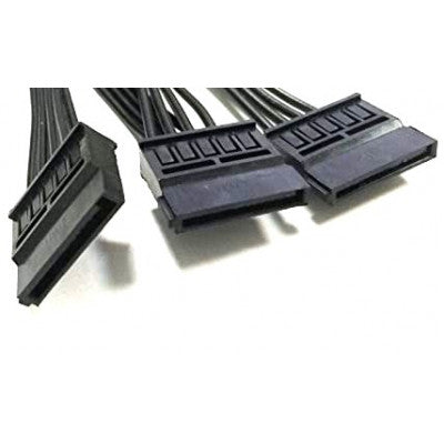 An 4PIN (Large) IDE 1 Input to 6 SATA Output Hard Disk Power Cord