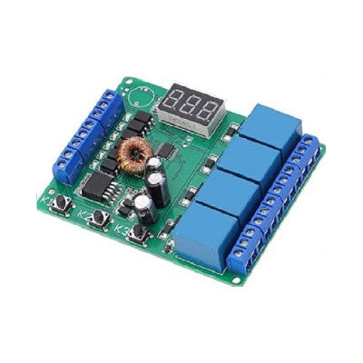 An 5/12/24V 4CH Relay Module Programmable Trigger Delay Time Motor Positive Reversing Controller DC6-24V